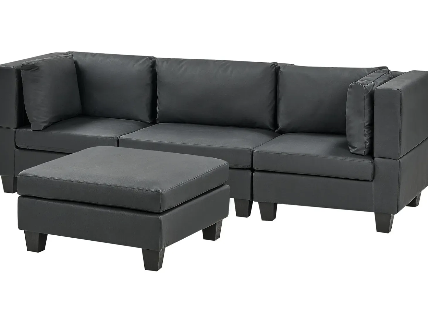 Clearance Sofa modułowa dla 3 osób UNSTAD Ekoskóra Sofy Skórzane|Wszystkie Sofy