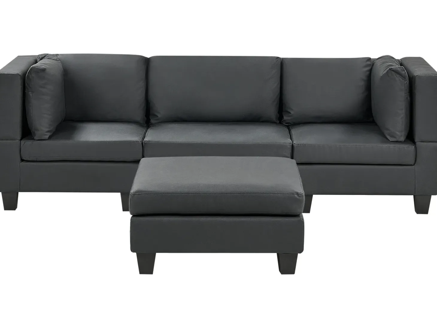 Clearance Sofa modułowa dla 3 osób UNSTAD Ekoskóra Sofy Skórzane|Wszystkie Sofy
