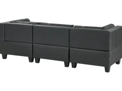 Clearance Sofa modułowa dla 3 osób UNSTAD Ekoskóra Sofy Skórzane|Wszystkie Sofy