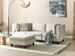 Sofa modułowa dla 3 osób UNSTAD Jasnobeżowy z otomaną Wszystkie Sofy|Kolekcje Sof