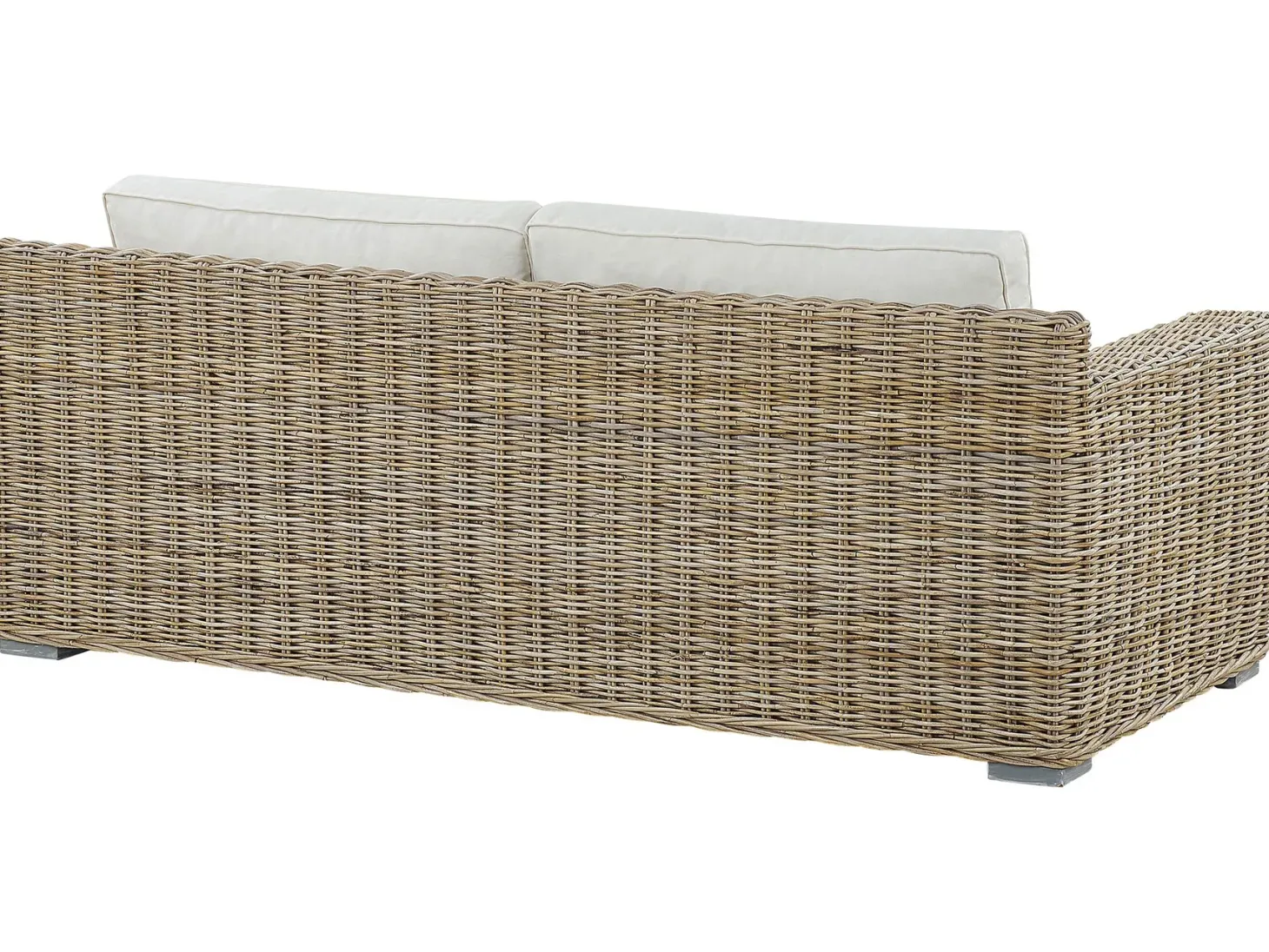 Sofa ogrodowa dla 2 osób ARDEA Rattan Jasnobrązowy