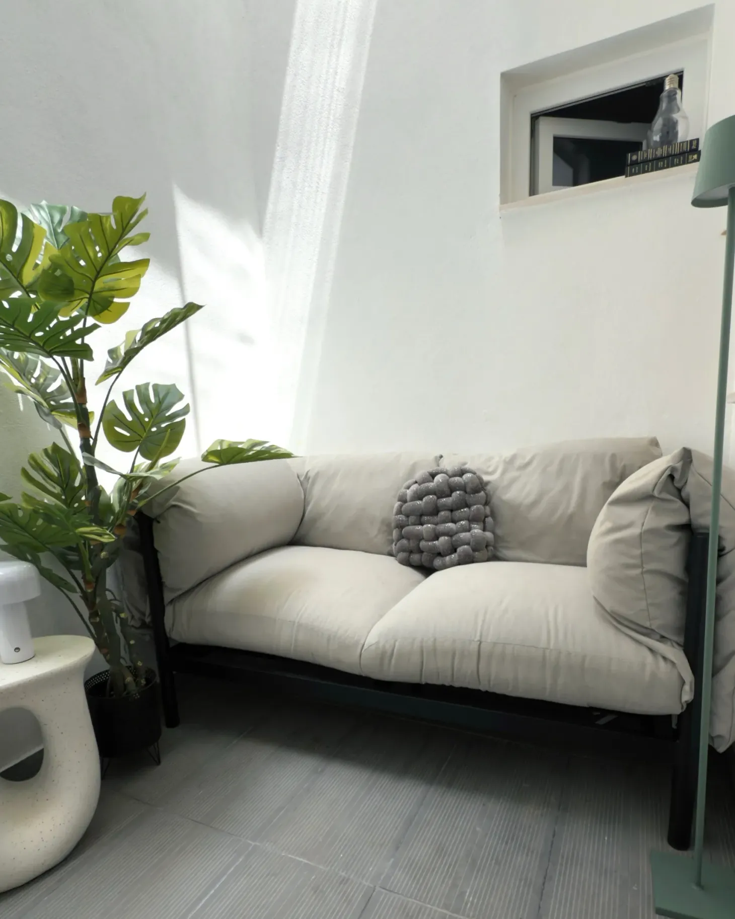 Sofa ogrodowa dla 2 osób ESPERIA Metal Szary