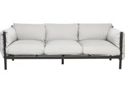 Sofa ogrodowa dla 3 osób ESPERIA Metal Szary