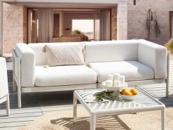 Sofa ogrodowa dla 2 osób FERRETTI Jasnobeżowy