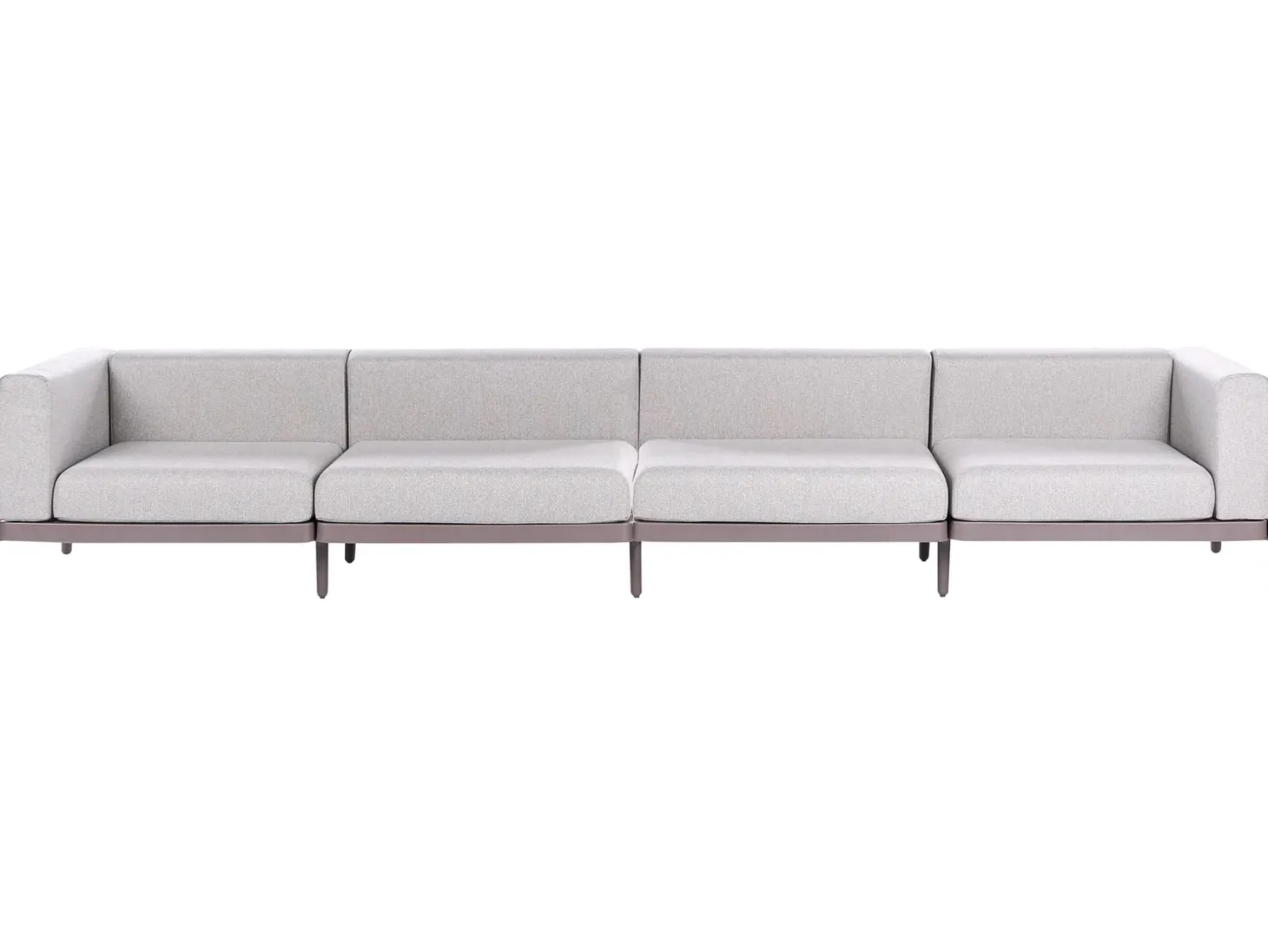 Sofa ogrodowa dla 4 osób FERRETTI Beżowoszary