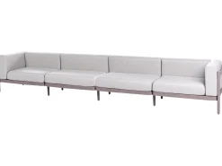 Sofa ogrodowa dla 4 osób FERRETTI Beżowoszary