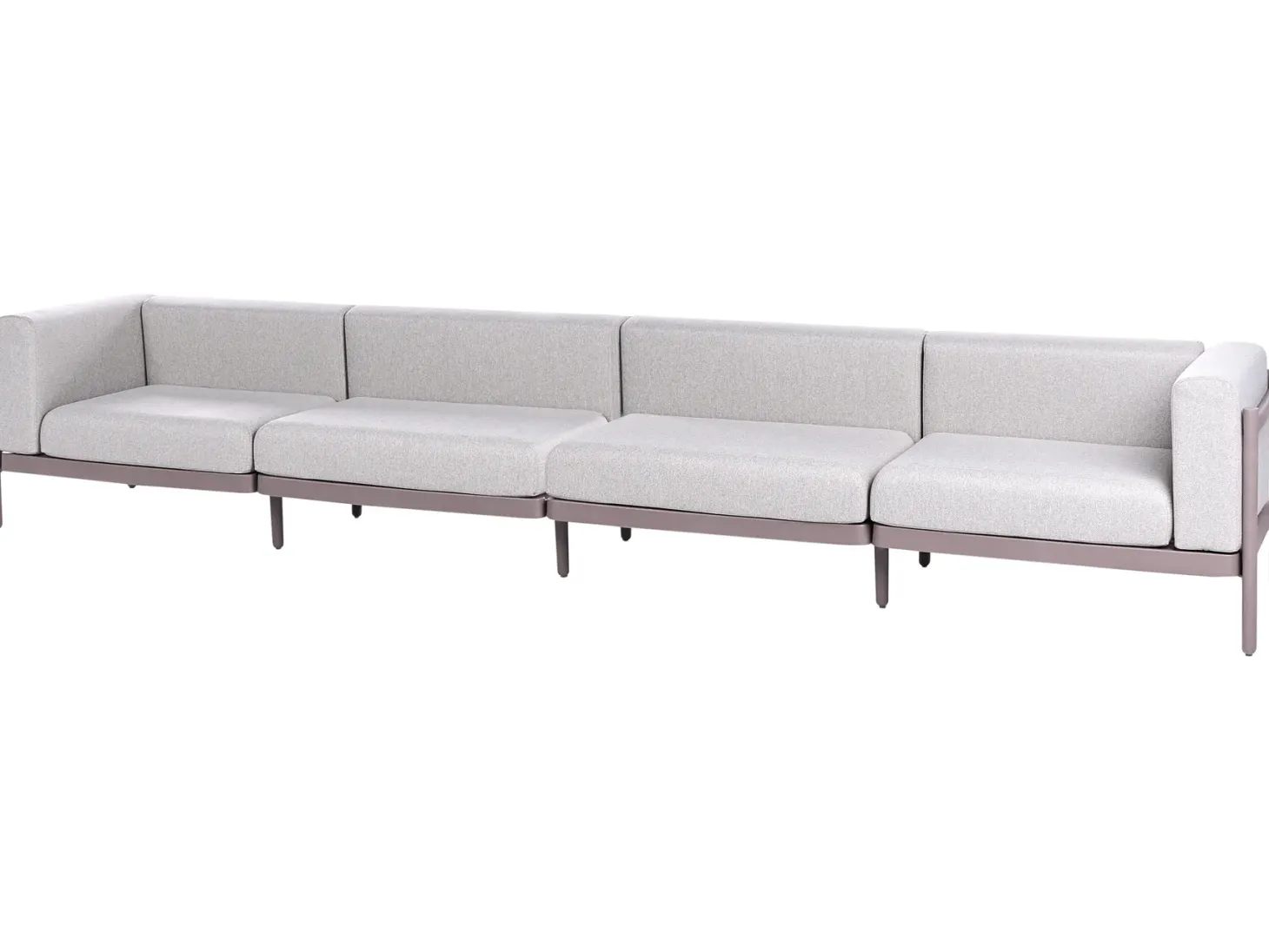 Sofa ogrodowa dla 4 osób FERRETTI Beżowoszary