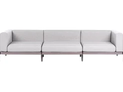 Sofa ogrodowa dla 3 osób FERRETTI Beżowoszary