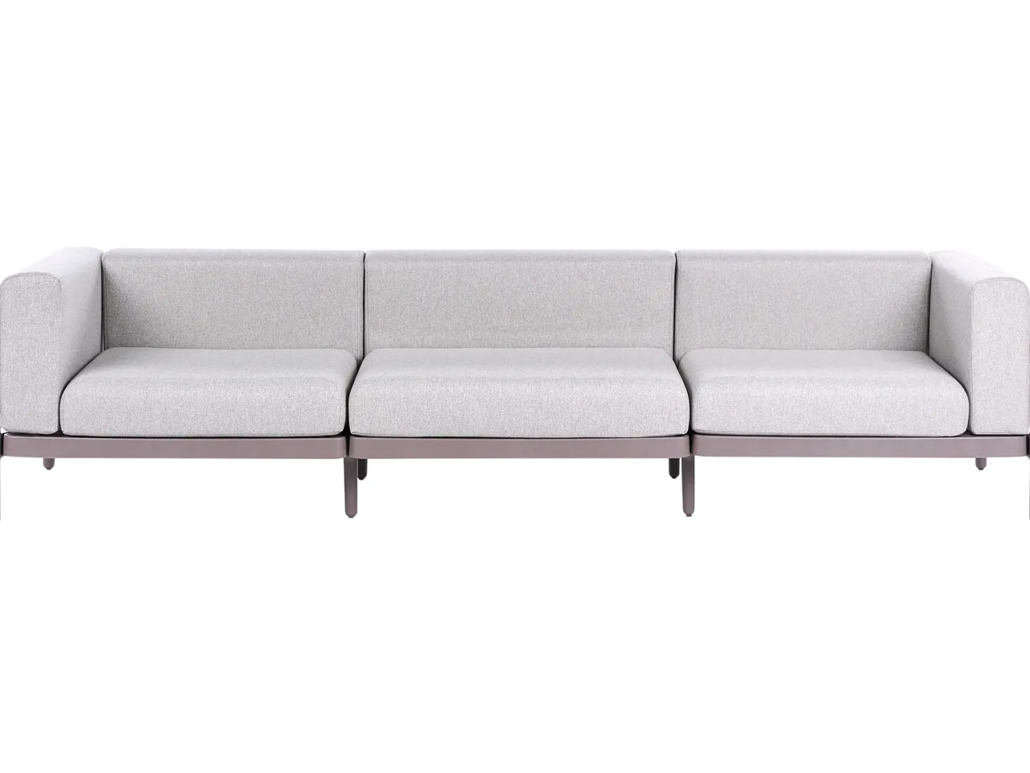 Sofa ogrodowa dla 3 osób FERRETTI Beżowoszary