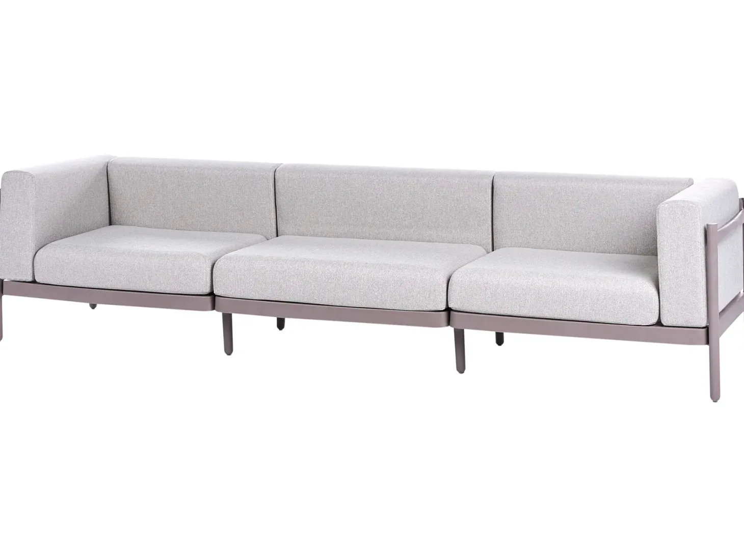 Sofa ogrodowa dla 3 osób FERRETTI Beżowoszary