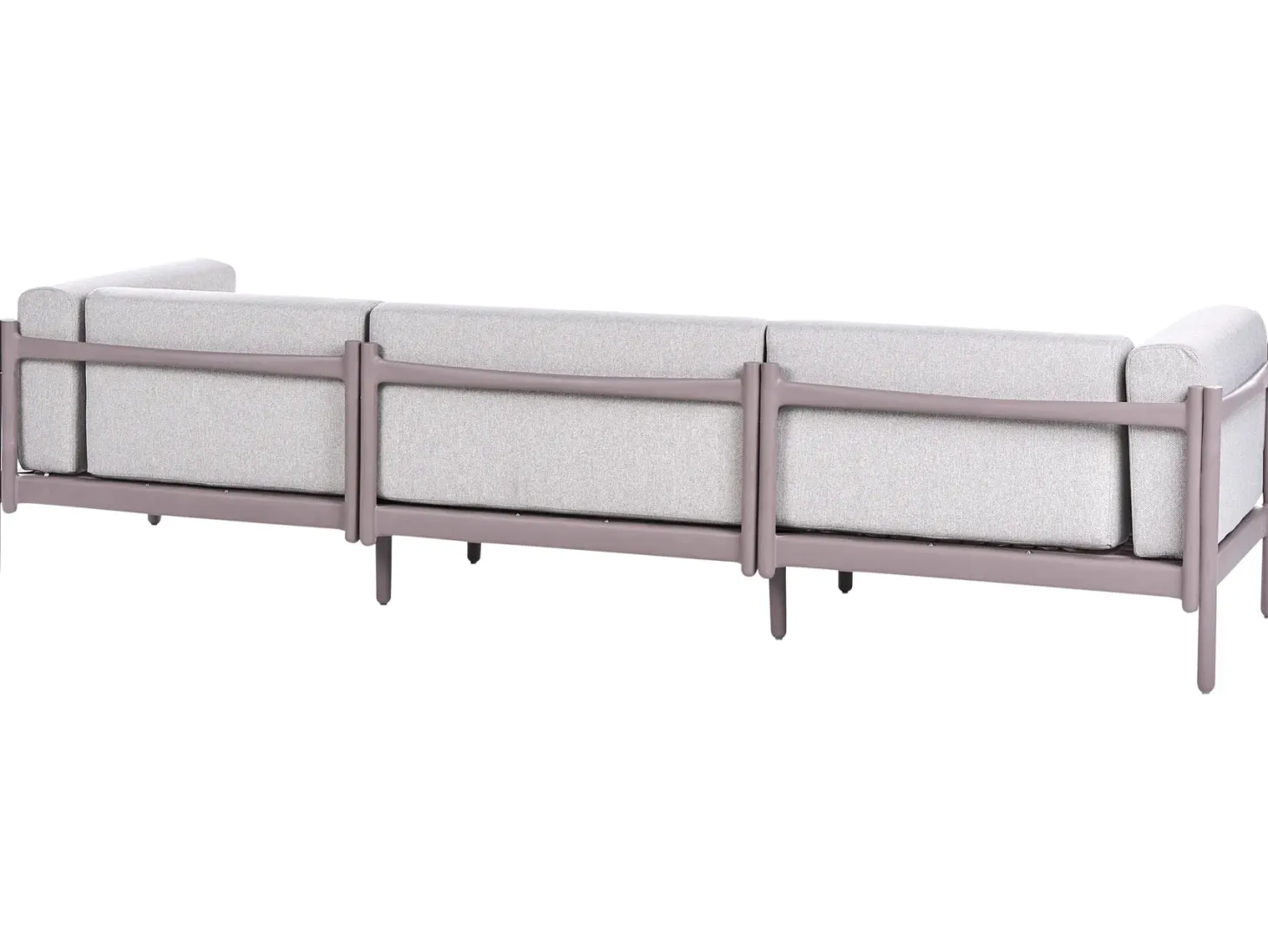 Sofa ogrodowa dla 3 osób FERRETTI Beżowoszary