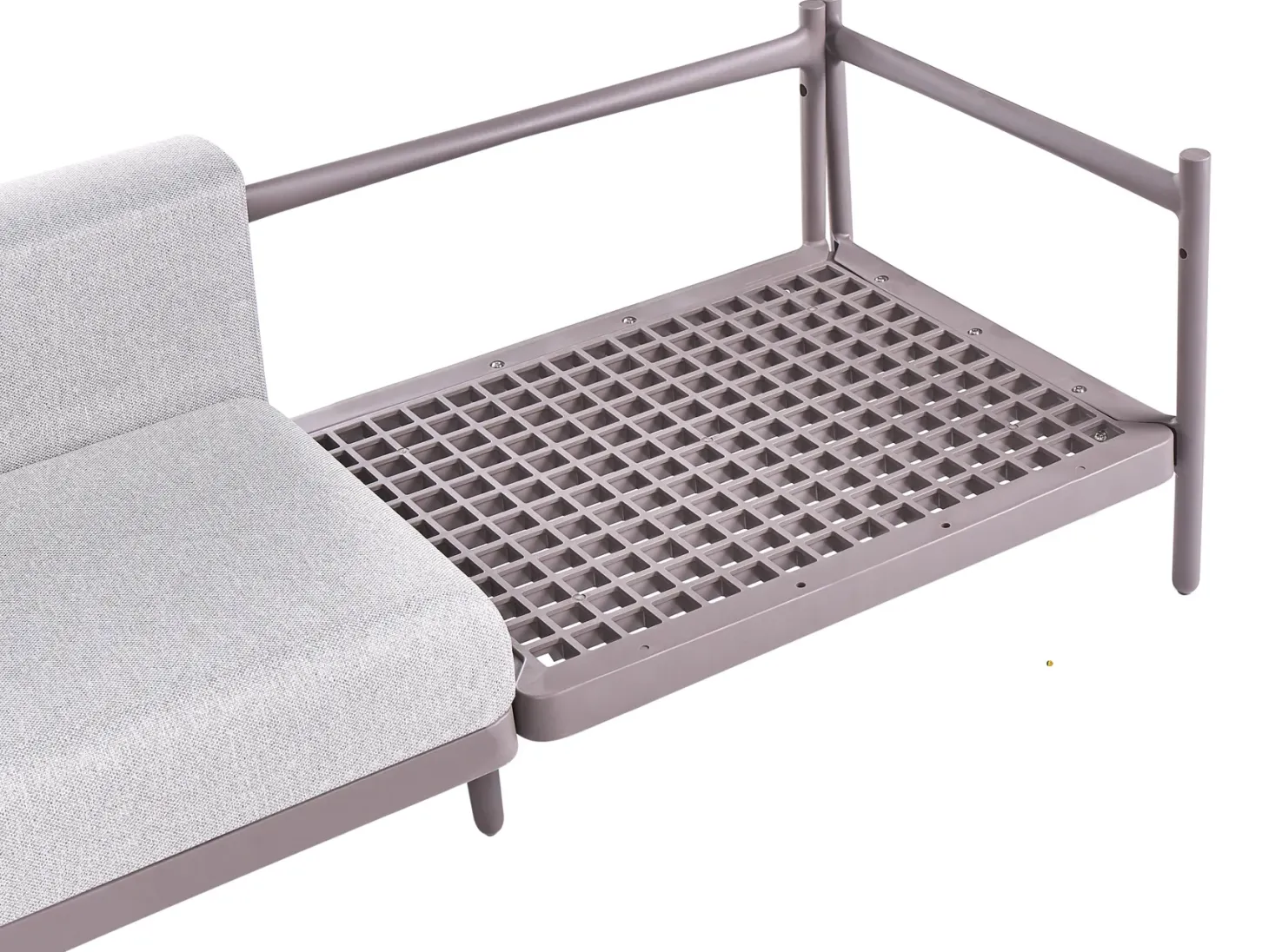 Sofa ogrodowa dla 3 osób FERRETTI Beżowoszary