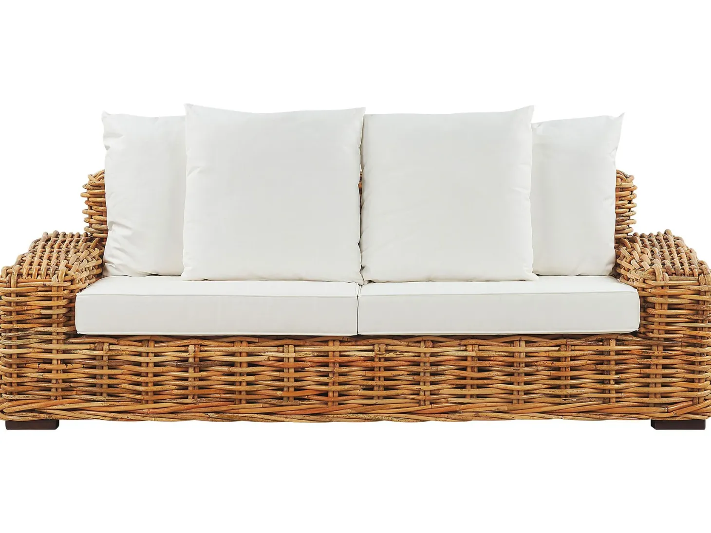 Sofa ogrodowa dla 3 osób FORLI Rattan Naturalny