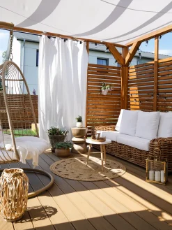 Sofa ogrodowa dla 3 osób FORLI Rattan Naturalny