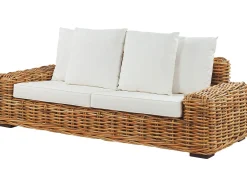 Sofa ogrodowa dla 3 osób FORLI Rattan Naturalny