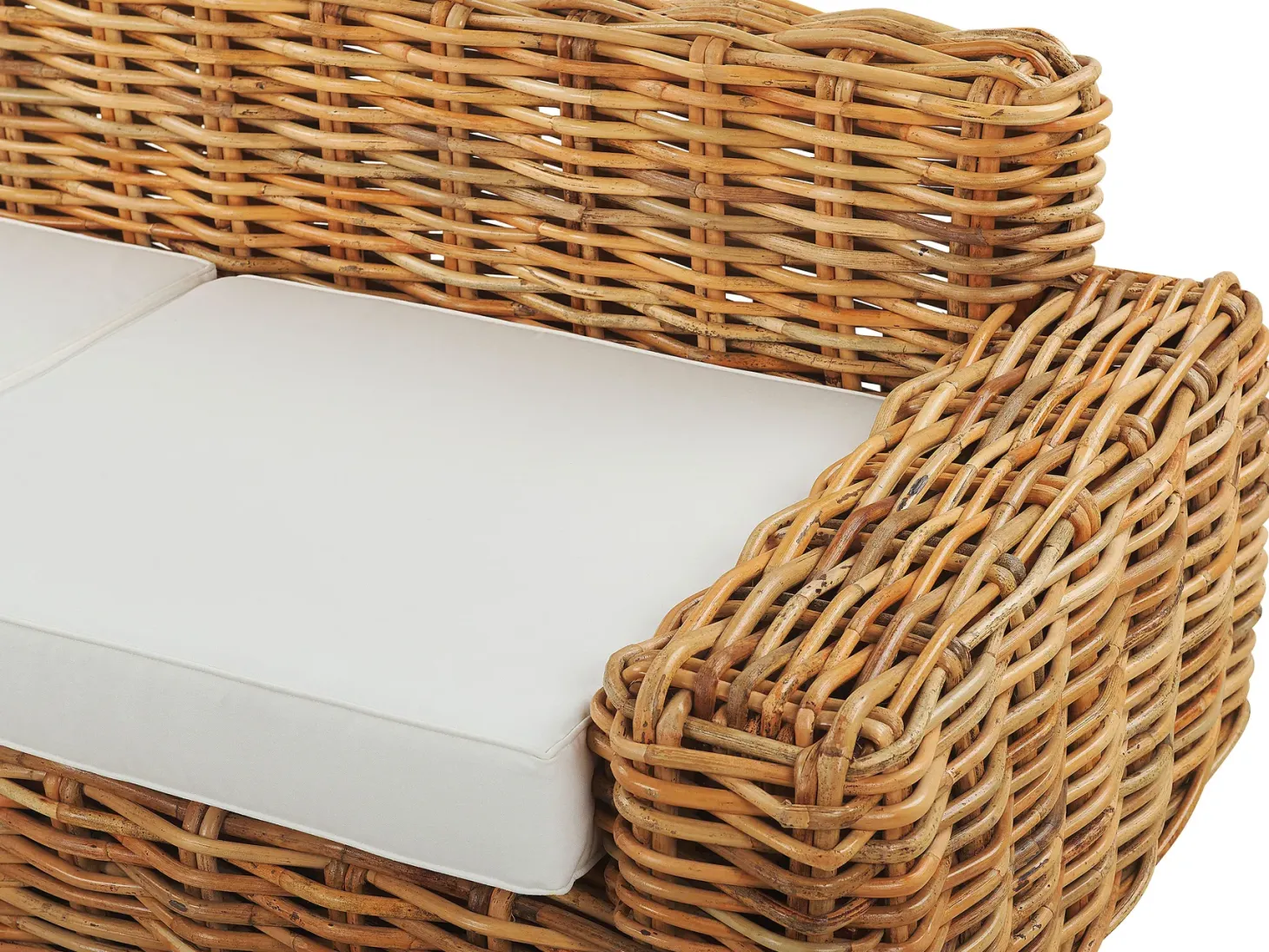Sofa ogrodowa dla 3 osób FORLI Rattan Naturalny
