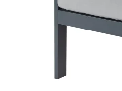 Sofa ogrodowa dla 3 osób KIATO Metal Ciemnoszary