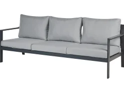 Sofa ogrodowa dla 3 osób KIATO Metal Ciemnoszary