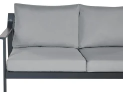 Sofa ogrodowa dla 3 osób KIATO Metal Ciemnoszary