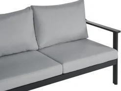 Sofa ogrodowa dla 3 osób KIATO Metal Ciemnoszary