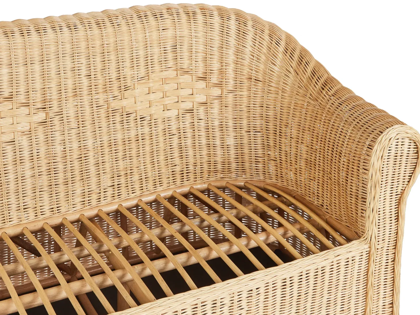 Sofa ogrodowa dla 3 osób LIVADEIA Rattan Naturalny