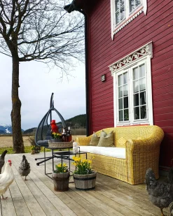 Sofa ogrodowa dla 3 osób LIVADEIA Rattan Naturalny