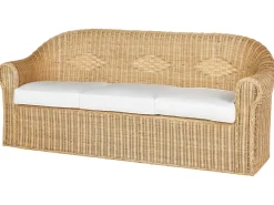 Sofa ogrodowa dla 3 osób LIVADEIA Rattan Naturalny