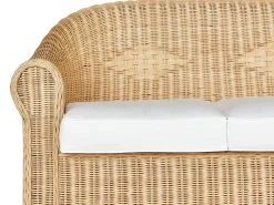 Sofa ogrodowa dla 3 osób LIVADEIA Rattan Naturalny