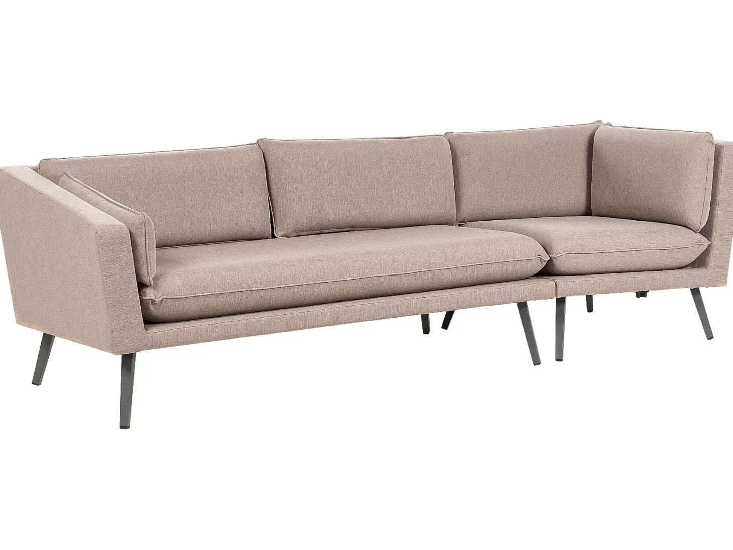 Sofa ogrodowa dla 3 osób LORETELLO Prawostronny Beżowy