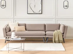 Sofa ogrodowa dla 3 osób LORETELLO Prawostronny Beżowy