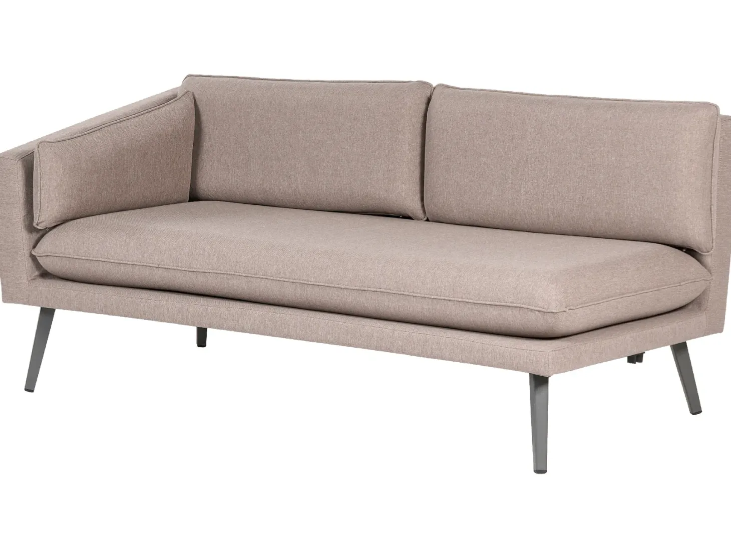 Sofa ogrodowa dla 3 osób LORETELLO Prawostronny Beżowy