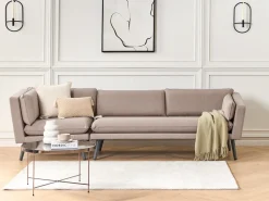 Sofa ogrodowa dla 3 osób LORETELLO Lewostronny Beżowy