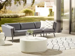 Sofa ogrodowa dla 3 osób LORETELLO Prawostronny Szary