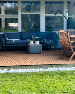 Sofa ogrodowa dla 3 osób LORETELLO Prawostronny Szary