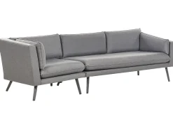 Sofa ogrodowa dla 3 osób LORETELLO Lewostronny Szary