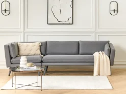Sofa ogrodowa dla 3 osób LORETELLO Lewostronny Szary