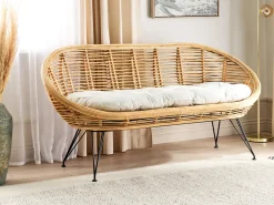 Sofa ogrodowa dla 2 osób MARATEA Rattan Naturalny
