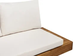 Sofa ogrodowa dla 3 osób MARETTIMO Certyfikowane drewno akacjowe Złamana biel