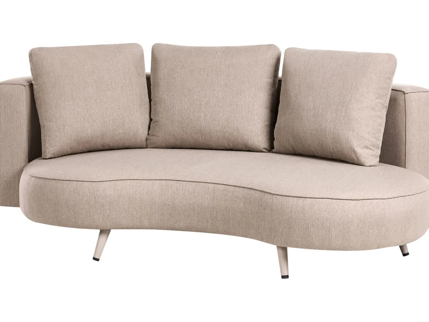 Sofa ogrodowa dla 3 osób PARORI Lewostronny Beżowy
