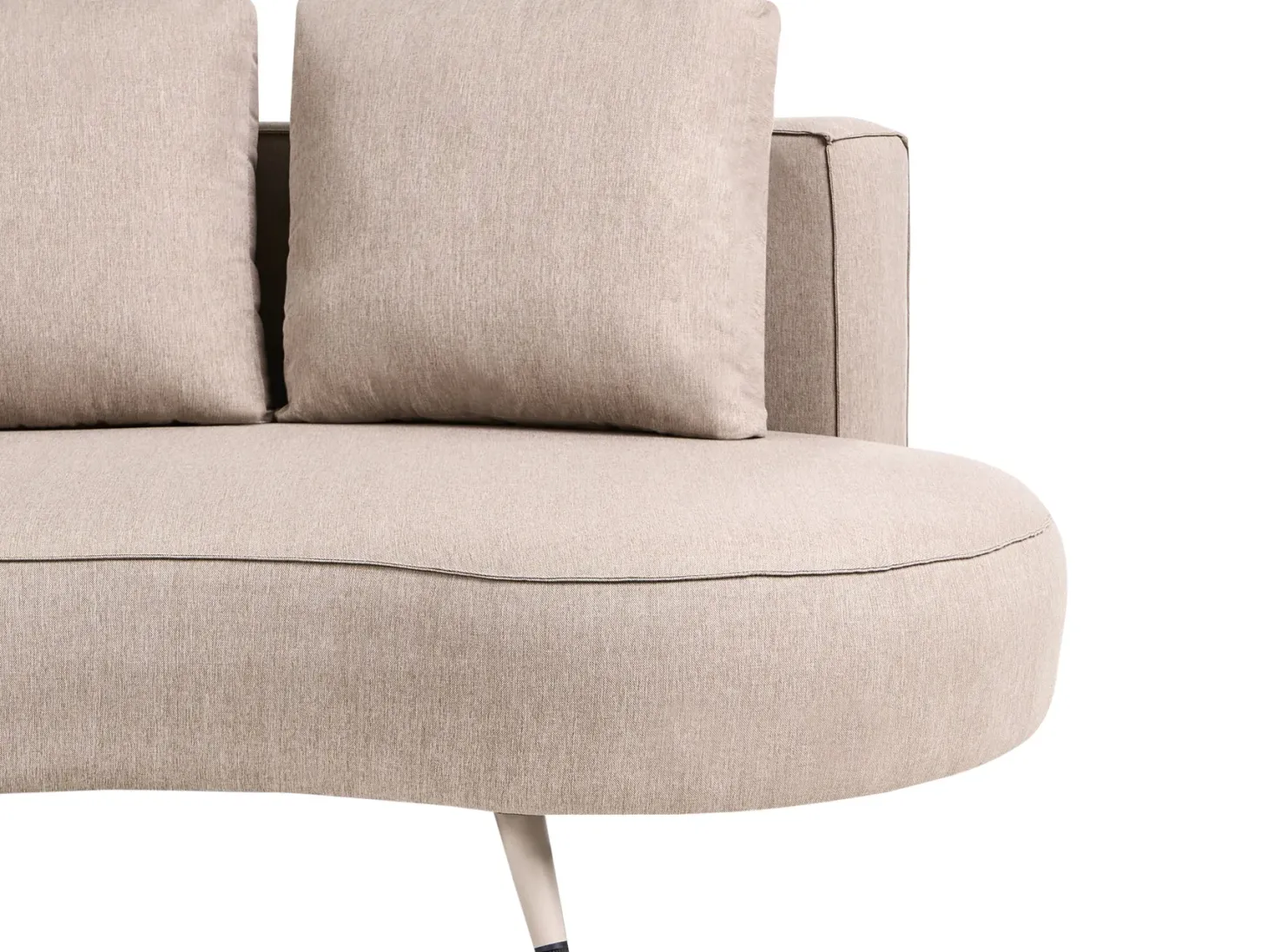 Sofa ogrodowa dla 3 osób PARORI Lewostronny Beżowy