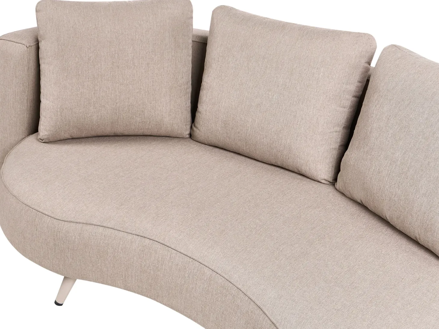 Sofa ogrodowa dla 3 osób PARORI Lewostronny Beżowy