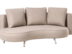 Sofa ogrodowa dla 3 osób PARORI Prawostronny Beżowy