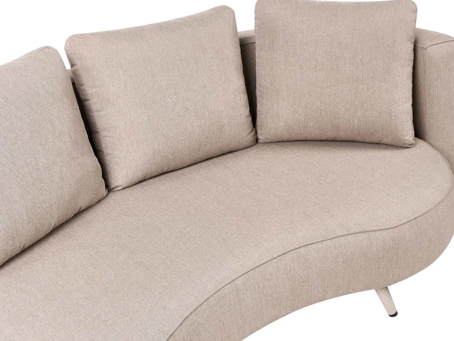 Sofa ogrodowa dla 3 osób PARORI Prawostronny Beżowy