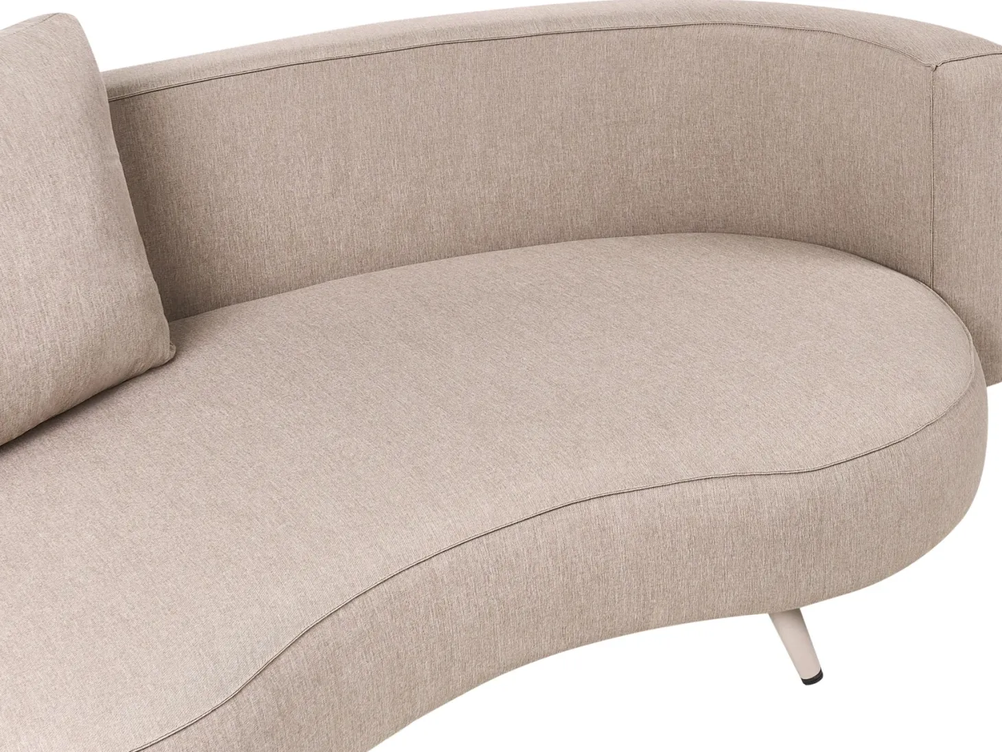 Sofa ogrodowa dla 3 osób PARORI Prawostronny Beżowy