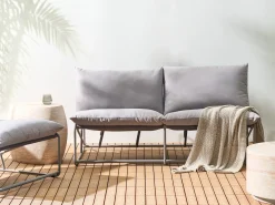 Sofa ogrodowa dla 2 osób PICO Metal Szary