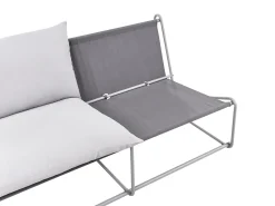 Sofa ogrodowa dla 2 osób PICO Metal Szary