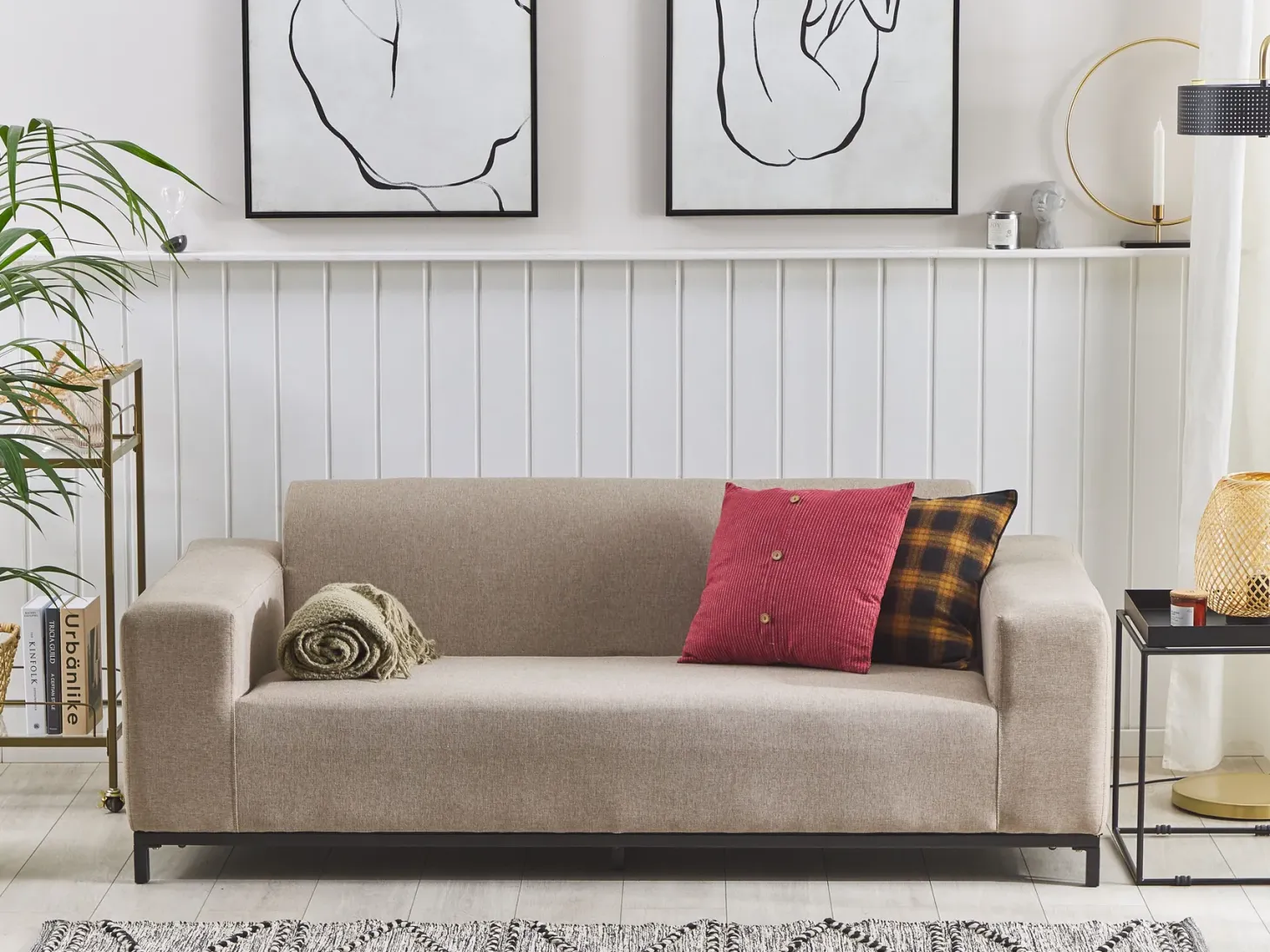 Sofa ogrodowa dla 2 osób ROVIGO Beżowy