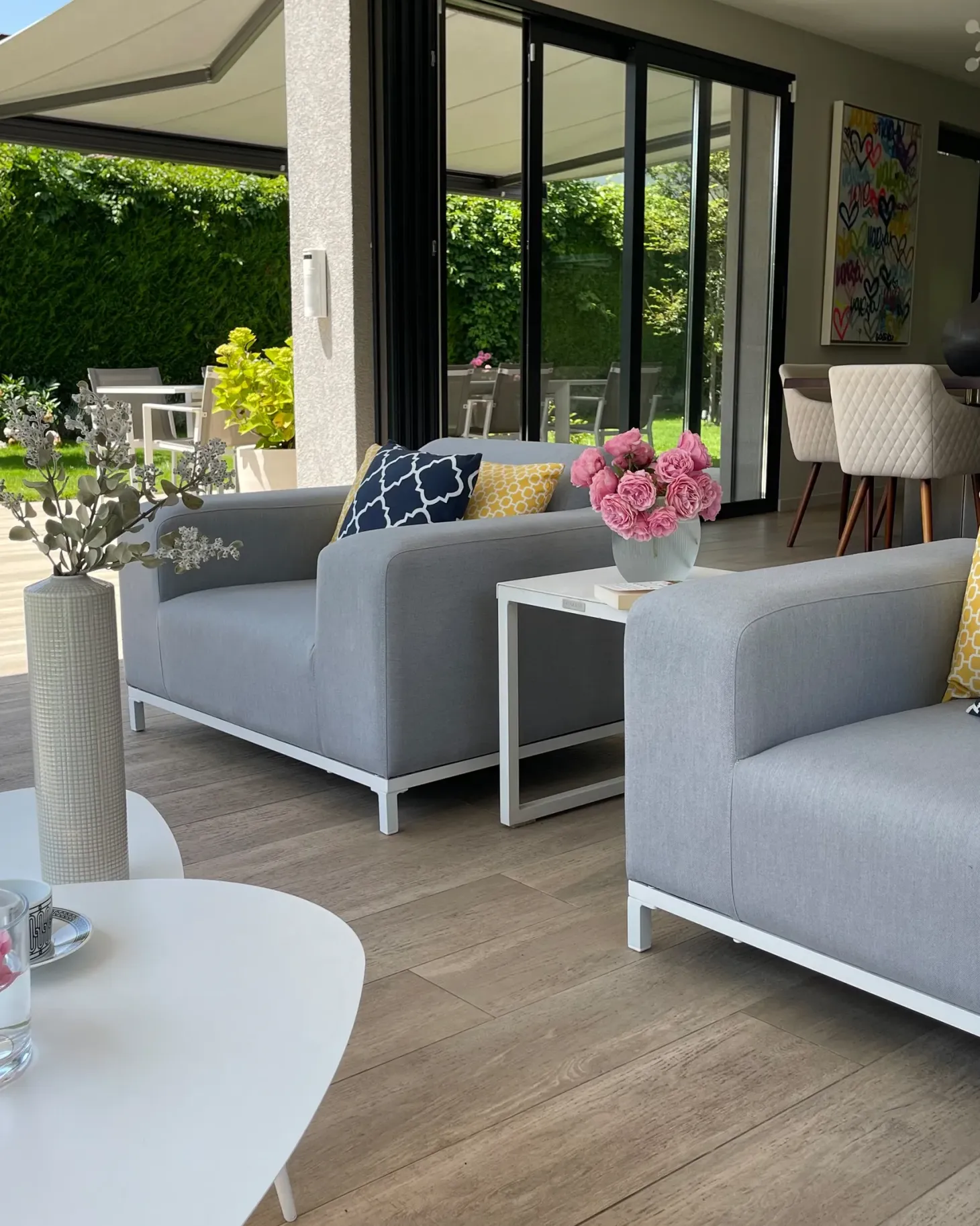 Sofa ogrodowa dla 2 osób ROVIGO Szary