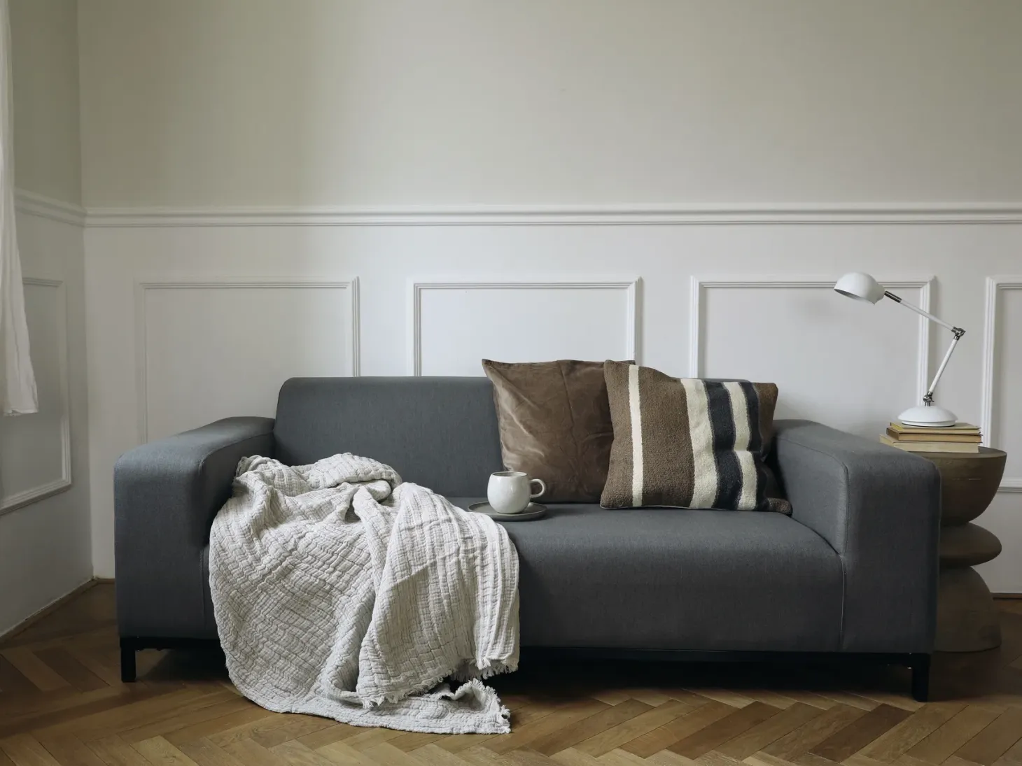 Sofa ogrodowa dla 2 osób ROVIGO Szary