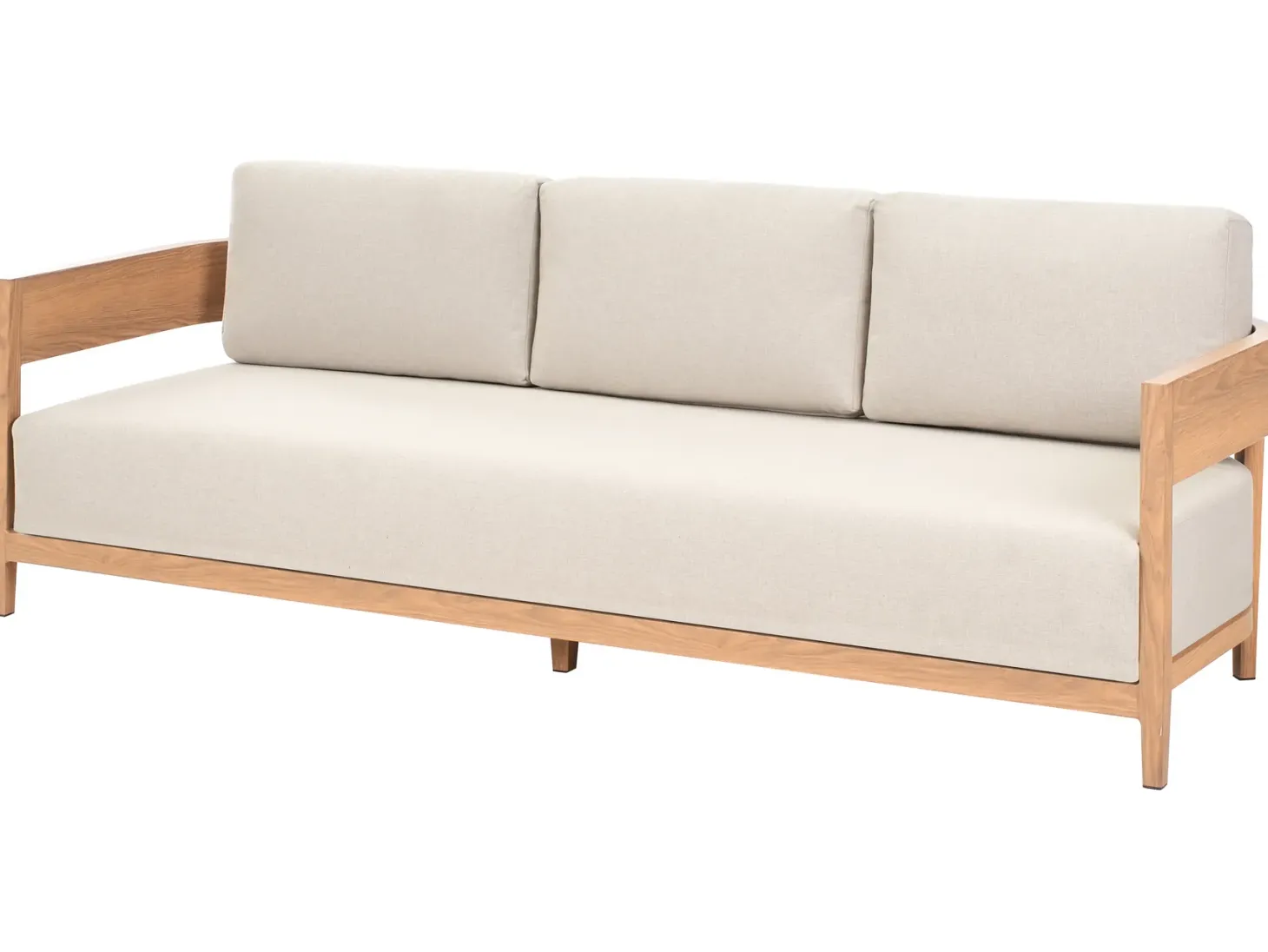 Sofa ogrodowa dla 3 osób SAMPIERI Metal Jasnobrązowy